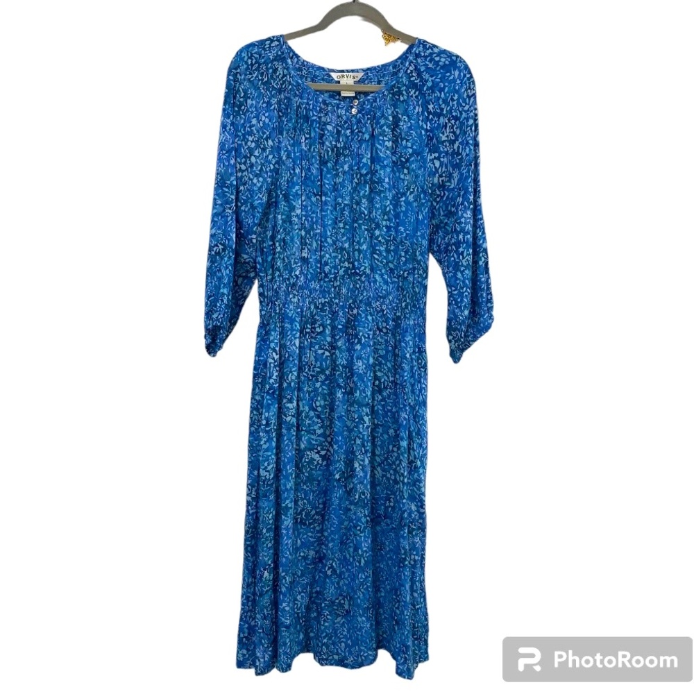 NWOT ORVIS Floral Long Sleeve Long Dress